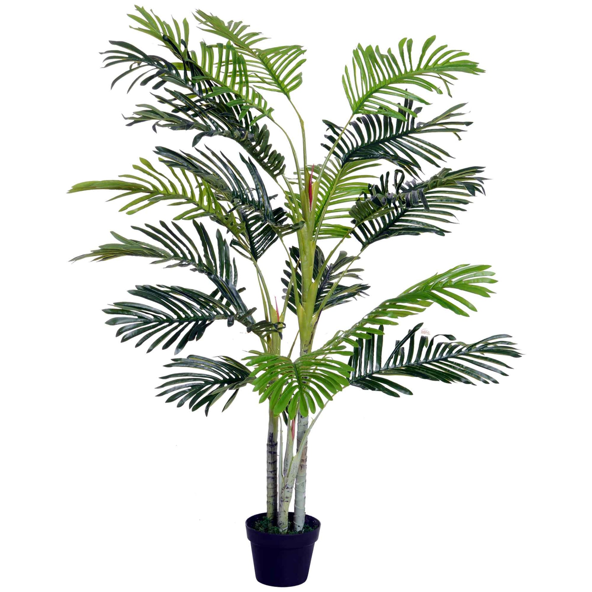 Artificial Palm Tree Large 150 cm, Artificial Plant, Artificial Palm, Plastic Artificial Plants in Pot, Fake Plant like real for Living Room Bedroom Office Garden Modern Decoration Gift