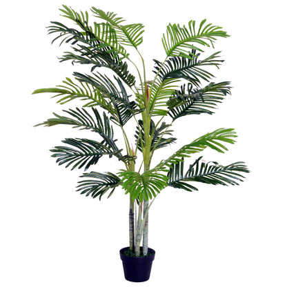 Artificial Palm Tree Large 150 cm, Artificial Plant, Artificial Palm, Plastic Artificial Plants in Pot, Fake Plant like real for Living Room Bedroom Office Garden Modern Decoration Gift