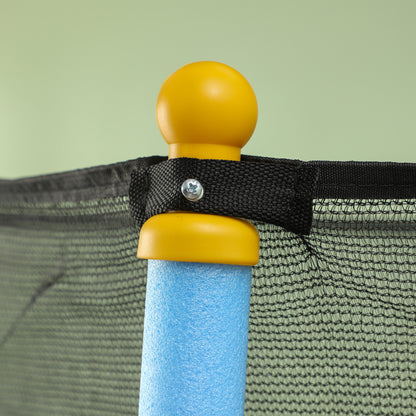 Kids Trampoline Ø140 cm, Trampoline with Safety Net, Edge Cover, Garden Trampoline for Children 3-10 Years, Up to 50 kg, Blue