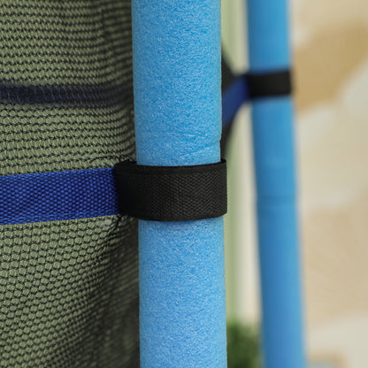 Kids Trampoline Ø140 cm, Trampoline with Safety Net, Edge Cover, Garden Trampoline for Children 3-10 Years, Up to 50 kg, Blue