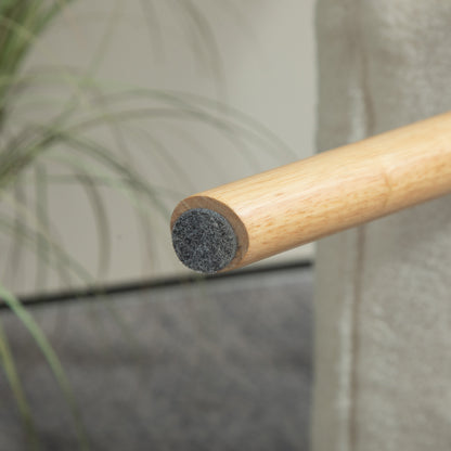 Footstool, Ottoman with Berber Fleece Fabric, Upholstered Stool up to 120 kg Capacity, for Living Room, Bedroom, 67 x 45 x 38 cm, Cream White