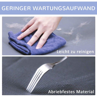 Dog Lounge Outdoor, Elevated Dog Bed for Large Dogs, Cooling Pet Lounge Cat Bed with Washable Mesh Metal Frame for Garden Camping, 92 x 76 x 18 cm, Blue