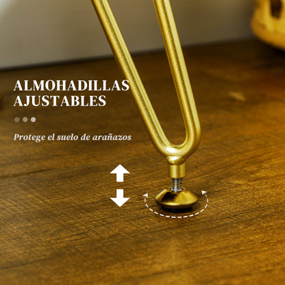 Upholstered Velvet Bed Bench Bedroom Bench with Gold Legs and Padded Seat for Entryways Yellow