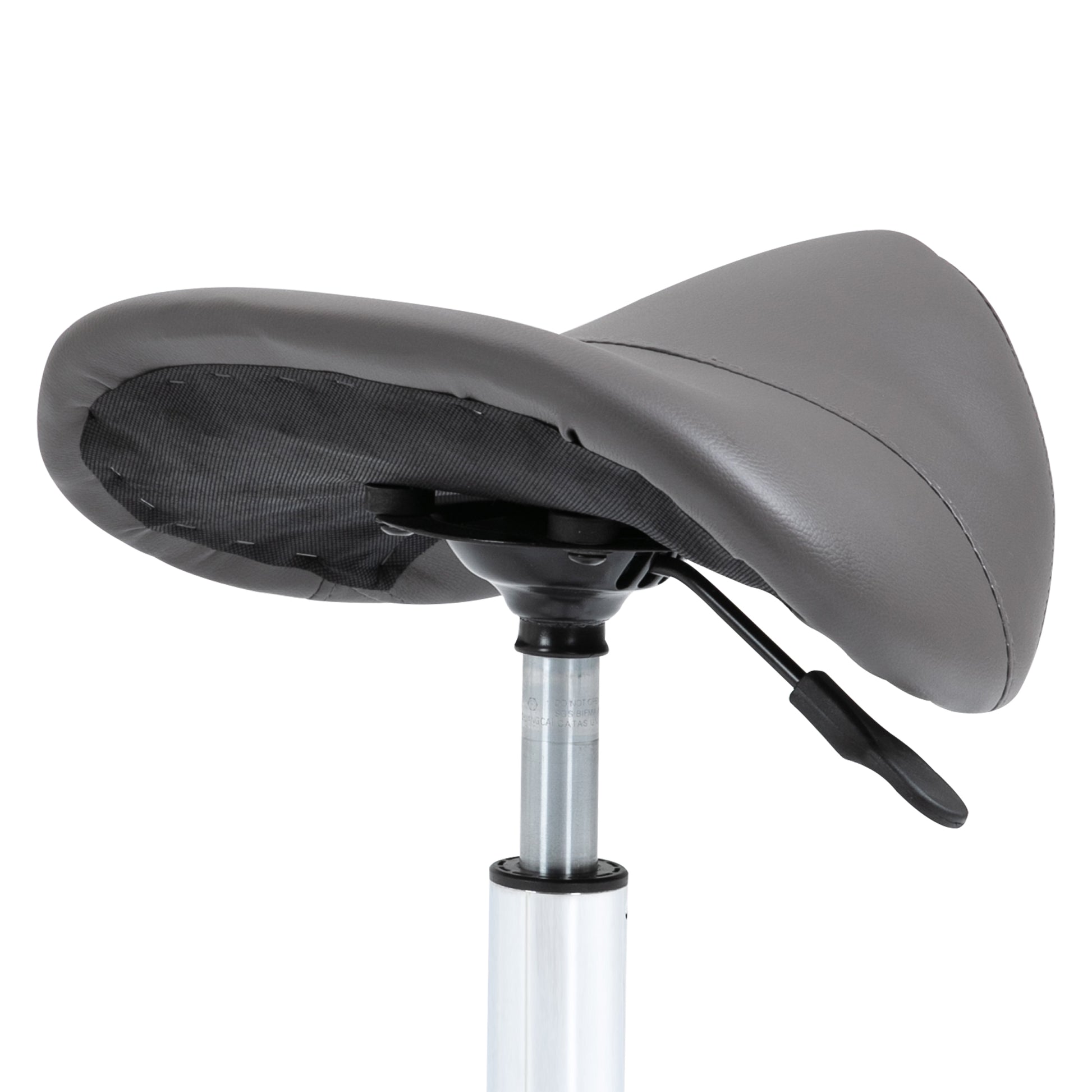 Saddle Stool Office Stool Swivel Stool Rolling Stool Cosmetology Stool Padded Height Adjustable (Gray)