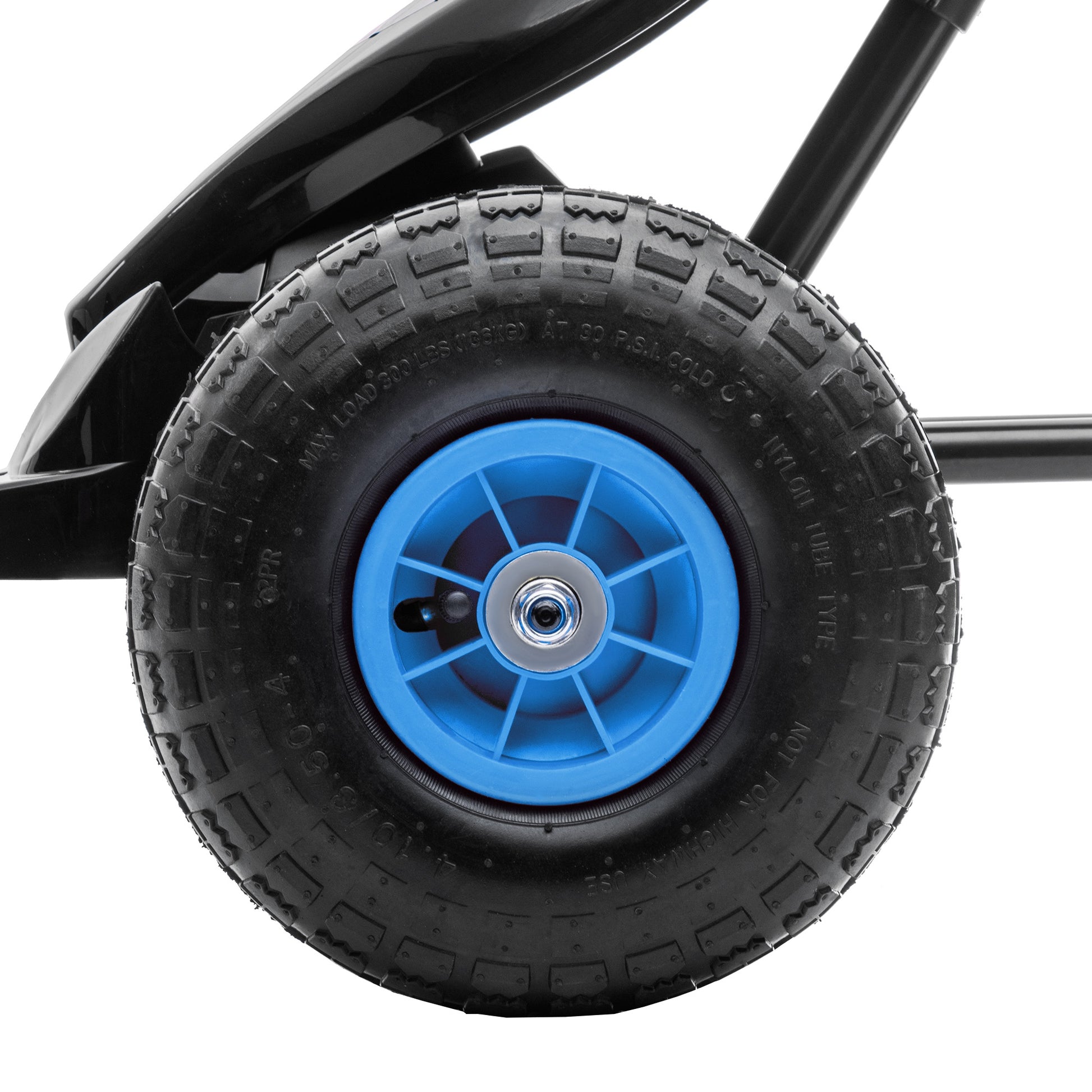 Go-Kart, Kids Vehicle with Adjustable Seat, Pedal Car with Rubber Tires, Pedal and Handbrake, Go Cart for 5-12 Years Kids, Outdoor, Blue
