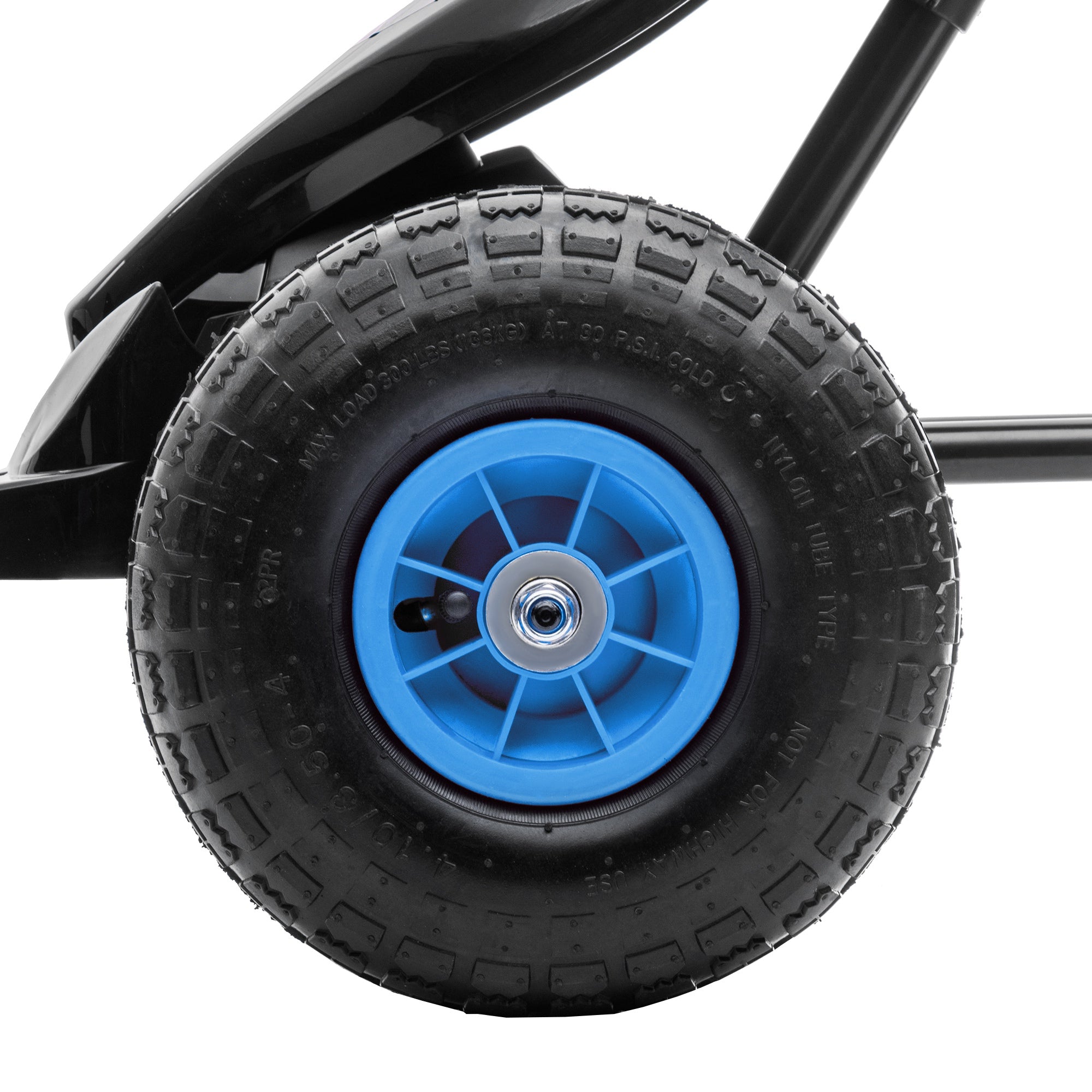 Go-Kart, Kids Vehicle with Adjustable Seat, Pedal Car with Rubber Tires, Pedal and Handbrake, Go Cart for 5-12 Years Kids, Outdoor, Blue