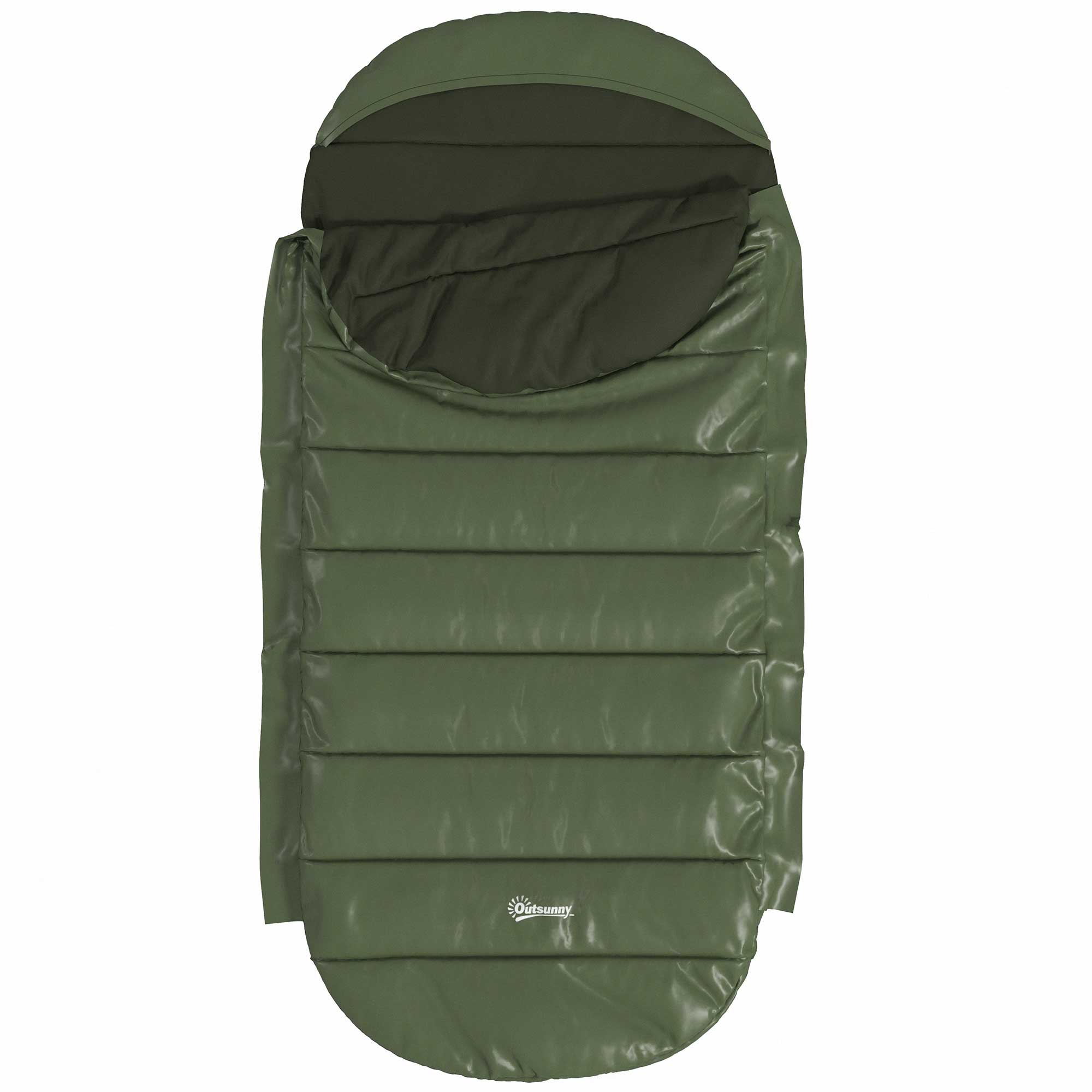 Sleeping Bag, Blanket Sleeping Bag for Camping 3-4 Seasons for Adults, Foldable, with Carrying Bag, Compact Size, Outdoor Sleeping Bag, Taffeta, Green