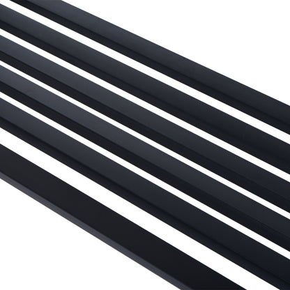 2-Seater Garden Bench 240kg Load Capacity Bench Suitable for Indoor and Outdoor Use 127x60x85 cm Black