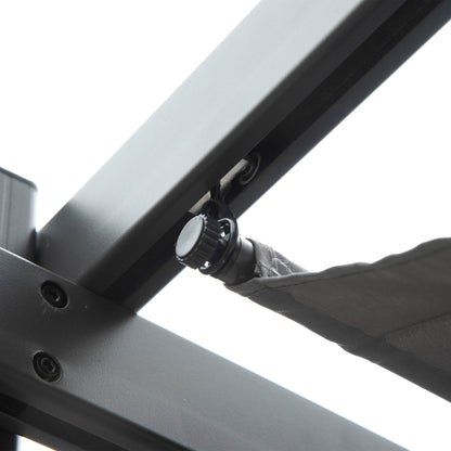 Pergola Pavilion Patio Cover with Sliding Roof Garden Aluminum Charcoal Gray + Dark Gray 3x3x2.23m