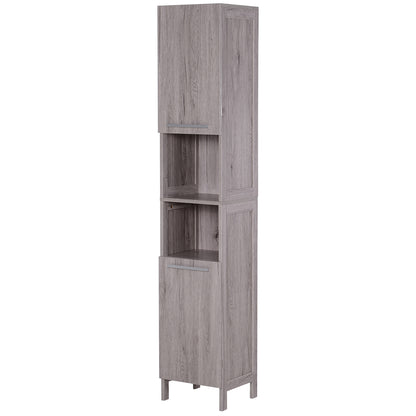 High Cabinet Auxiliary Furniture for Bathroom with Large Storage Space with Open and Closed Areas 30x32x172.5 cm