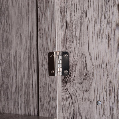 High Cabinet Auxiliary Furniture for Bathroom with Large Storage Space with Open and Closed Areas 30x32x172.5 cm