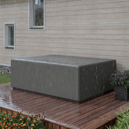 Garden Furniture Cover — Waterproof, Windproof & UV-Resistant 600D Oxford Fabric for Outdoor Table & Chairs, Gray