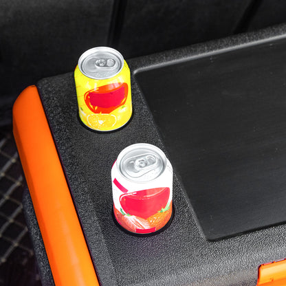 Portable Electric 40L Car Refrigerator 12V/24V up to -20℃ Mini Fridge with Compressor Touch LED Display for Home Camping Travel Car 58.7x36.5x43.8 cm Black