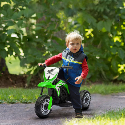Kid's Electric Motorcycle Electric Motorcycle with Horn, Startup Music, Children's Electric Bike for Kids 1.5-3 Years Green
