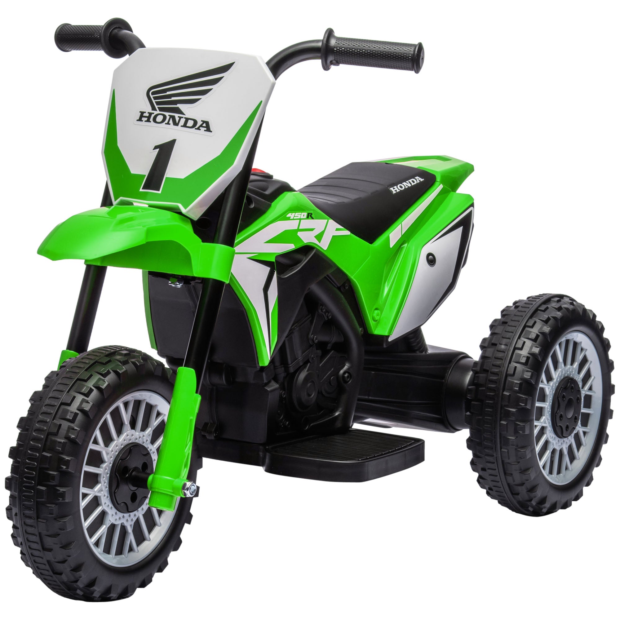 Kid's Electric Motorcycle Electric Motorcycle with Horn, Startup Music, Children's Electric Bike for Kids 1.5-3 Years Green