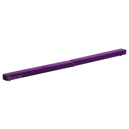 Balance Beam 210cm Foldable Gymnastics Balance Beam for Kids and Adults Beam Gymnastics, Training Equipment Balancing Beam for Home Fitness Training Gymnastics, Purple