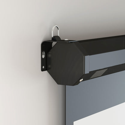 85-inch Projection Screen, Projector Screen, Home Cinema, 1:1 4K HD, Wall or Ceiling Mount, 162.5 x 8 x 162 cm, Black