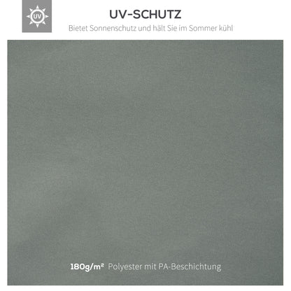 Replacement Roof for Metal Pavilion 3x4m Water-Resistant Pavilion Roof with Double Roof, Replacement Cover for Garden Pavilion Party Tent Gazebo Polyester Dark Grey
