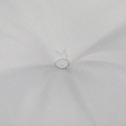 Set of 4 Padded Garden Chair Cushions Outdoor Seat Cushions 4 cm Padding Polyester Fabric 43L x 41W cm Light Grey