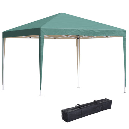 Pavilion approx. 3x3m, water repellent Stable Winterproof Pop-up Foldable Pavilion, UV Protection, Foldable Party Tent Garden Tent with Bag, Garden Pavilion for Camping Garden, Green