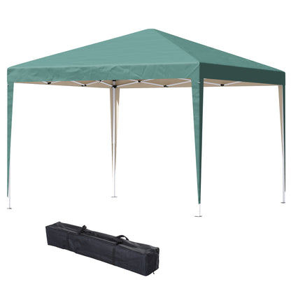 Pavilion approx. 3x3m, water repellent Stable Winterproof Pop-up Foldable Pavilion, UV Protection, Foldable Party Tent Garden Tent with Bag, Garden Pavilion for Camping Garden, Green