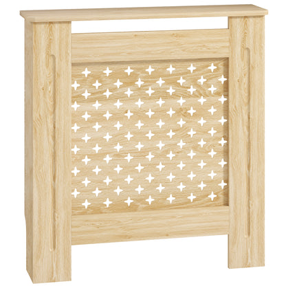 Radiator Cover MDF Radiator Cover 78x19x82 cm Radiator Cover for Living Room Bedroom Hallway Oak