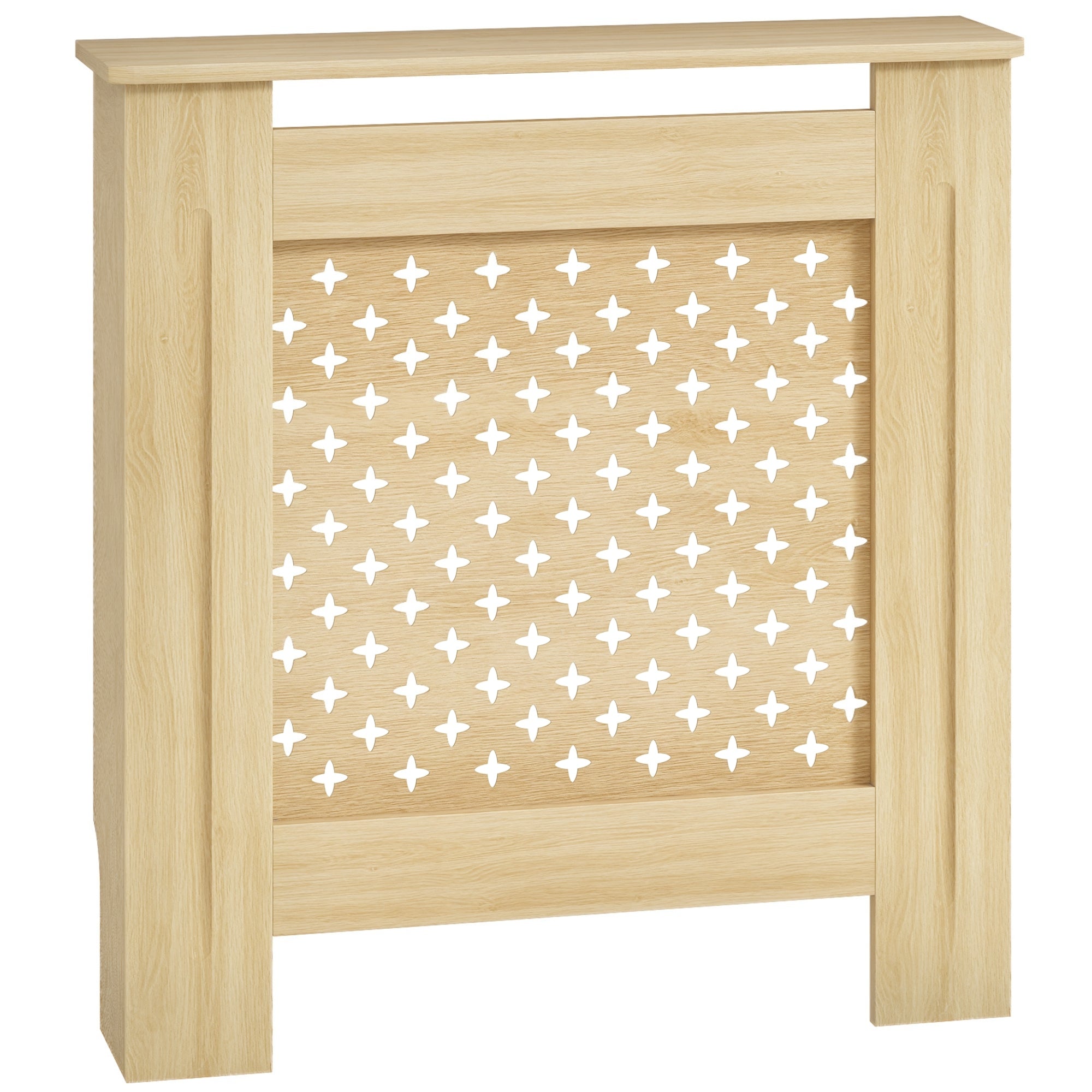 Radiator Cover MDF Radiator Cover 78x19x82 cm Radiator Cover for Living Room Bedroom Hallway Oak