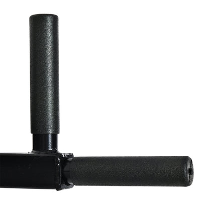 Wall Mounted Pull Up Bar with Adjustable Arms for Pull-Ups Push-ups and Crossfit at Home 70x53-63x48 cm Black