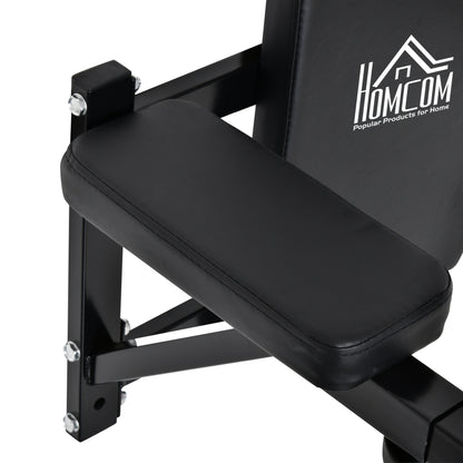 Wall Mounted Pull Up Bar with Adjustable Arms for Pull-Ups Push-ups and Crossfit at Home 70x53-63x48 cm Black
