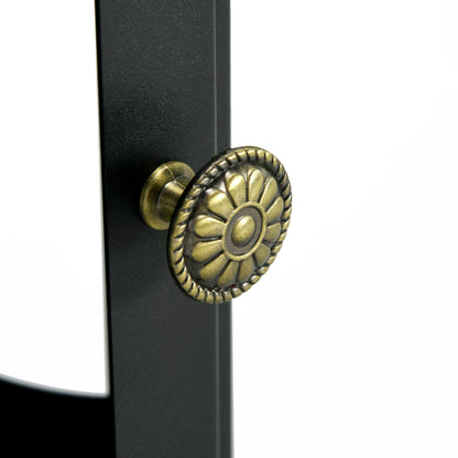 Ethanol Fireplace 7000BTU Bioethanol Fireplace with Stainless Steel Extinguisher Tank 1.2 L Combustion Time 3H for Indoors 20-25 sqm 39x26x54 cm Black