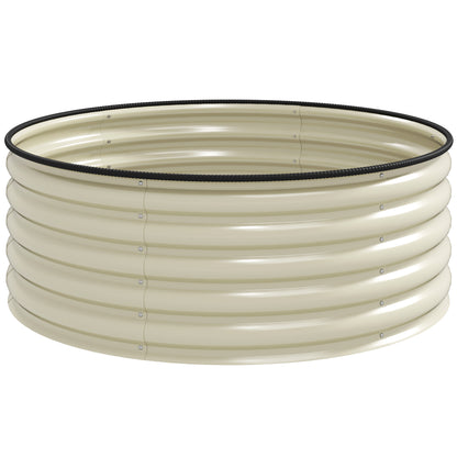 Steel Raised Bed, Plant Bed Greenhouse Garden Bed Stackable Planter Interchangeable Plant Box 120x120x43cm Vegetable Bed for Garden Balcony Terrace, Planter for Flowers, Plants