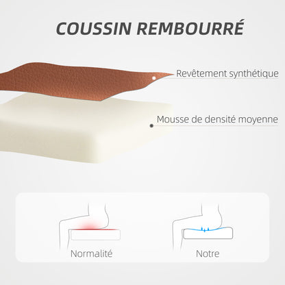 Ergonomic Office Chair with Adjustable Height, High Backrest, Rocking Function, Swivel Rolling Desk Chair, 120 Kg Capacity, Dark Brown