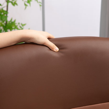 Ergonomic Office Chair with Adjustable Height, High Backrest, Rocking Function, Swivel Rolling Desk Chair, 120 Kg Capacity, Dark Brown