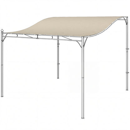 Replacement Pergola Canopy, 298 x 293 cm – Sunshade for 3 x 3 m Gazebo, Cream White