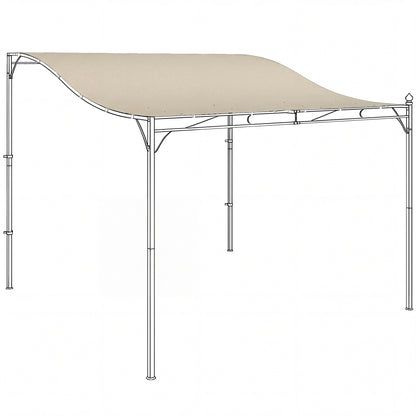 Replacement Pergola Canopy, 298 x 293 cm – Sunshade for 3 x 3 m Gazebo, Cream White