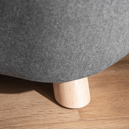 Pet Sofa Dog Mat Dog Bed Dog Couch Cat Sofa with Pillow Back Pocket Plush Foam Pine Wood Dark Grey 70 x 47 x 30 cm