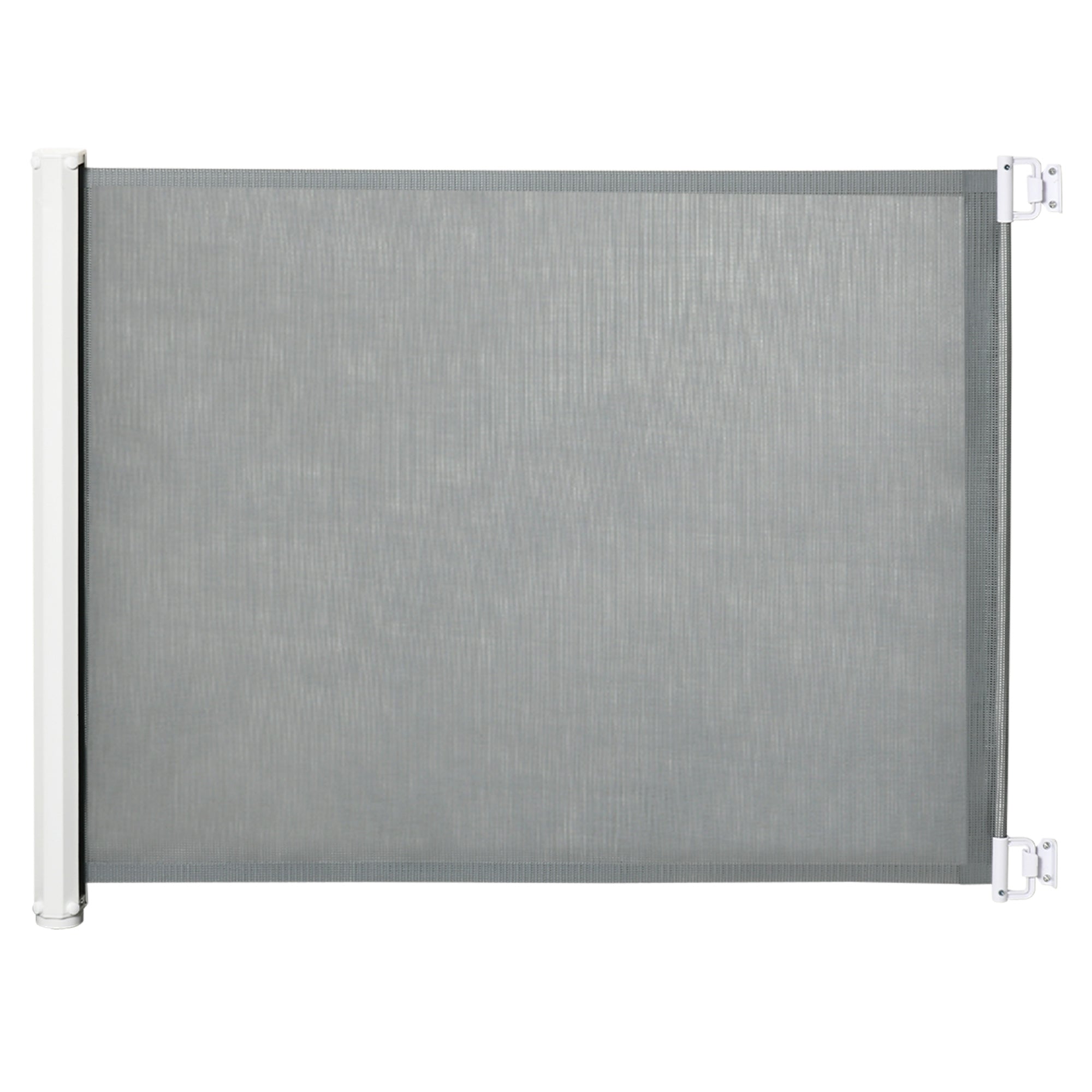 Dog Door Guard Stair Guard Safety Partition Partition Door Guard Stair Guard Extendable Stair Guard Roller Blind Roller Retractable Plastic Gray 115 x 82.5 cm