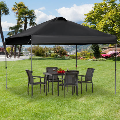 Pavilion approx. 3x3m, Waterproof Stable Winterproof Pop-up Folding Pavilion, UV Protection, Foldable Party Tent, Garden Tent with Bag, Garden Pavilion for Camping Garden, Black