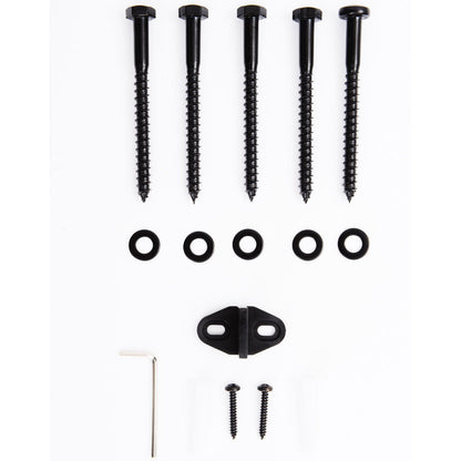 200 cm Sliding Door Hardware Kit for Wooden Door Accessories Rail Guide with Screws Max Load 90 kg Carbon Steel Brown