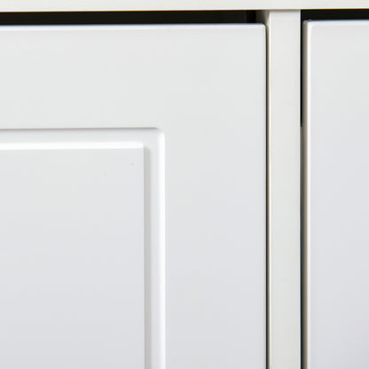 Shoe Bench Shoe Storage Bench for 8 Pairs of Shoes with 2 Drawers Adjustable Shelves and Padded Cushion for Entryway Hallway 104x24x55 cm White