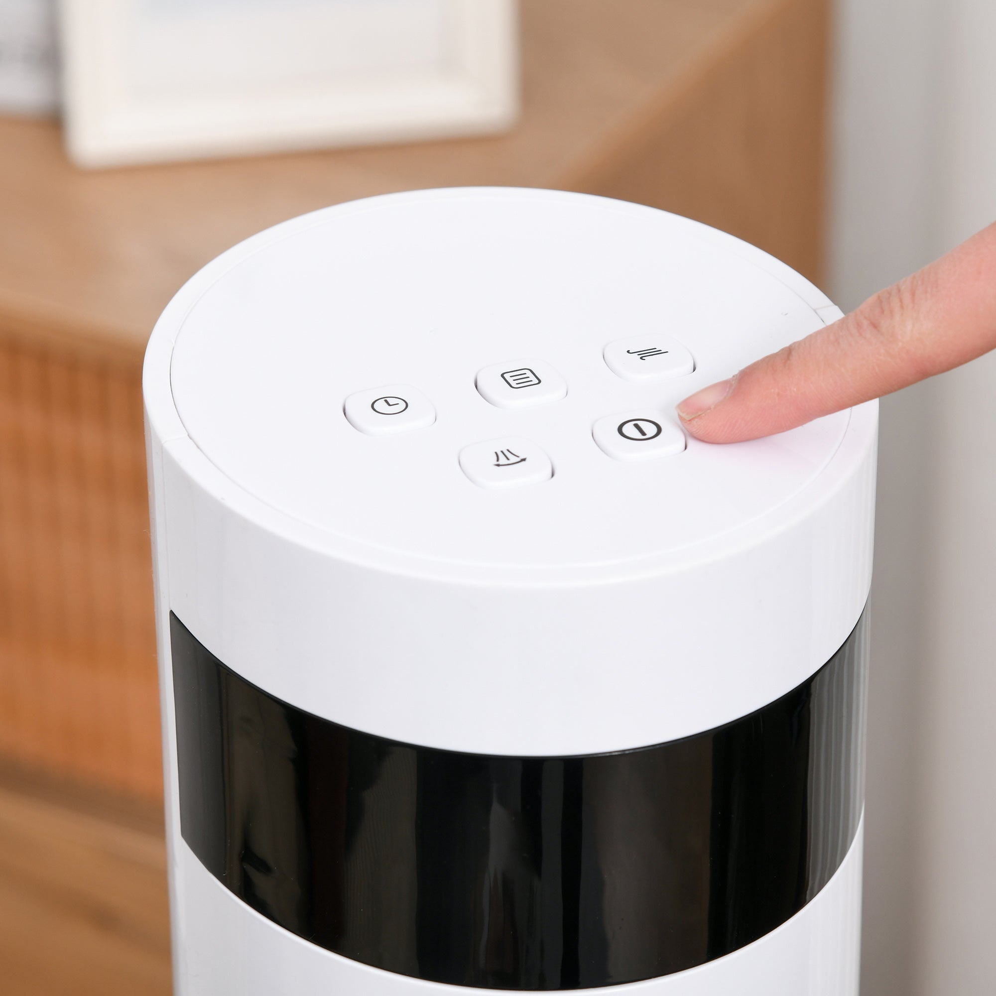 Tower Fan, Stand Fan with 3 Ventilation Speeds, Remote Control, 50W Fan with 12H Timer, LCD Display, 85° Oscillation, for Bedroom, White