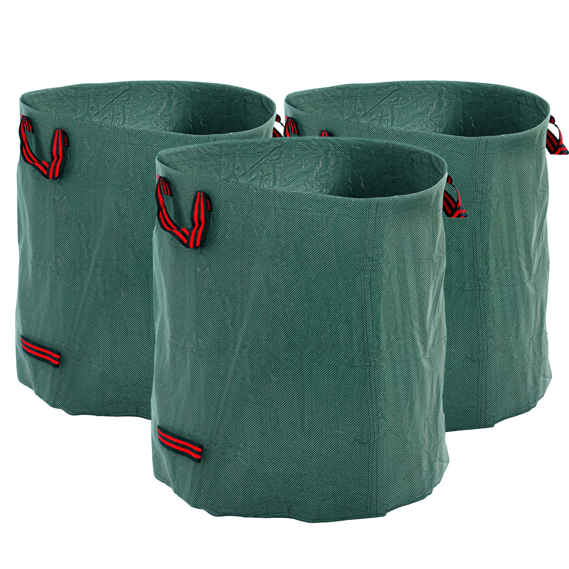 Garden Bag 3x272L Waterproof Garden Waste Bag with Handles, Stable Leaf Bag, Self-standing Garden Bags with UV Protection, Reusable Garden Waste Bags for Green Waste