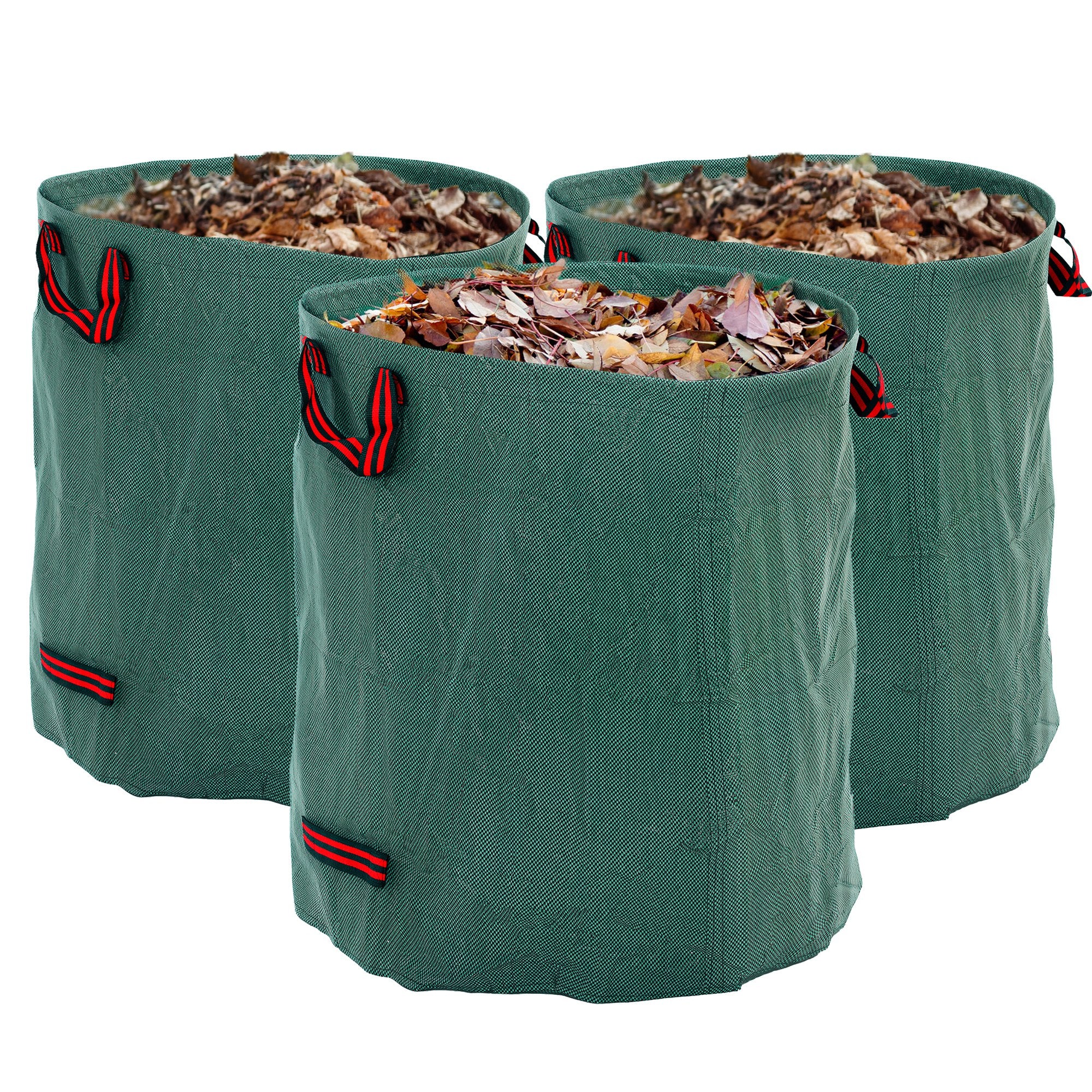 Garden Bag 3x272L Waterproof Garden Waste Bag with Handles, Stable Leaf Bag, Self-standing Garden Bags with UV Protection, Reusable Garden Waste Bags for Green Waste