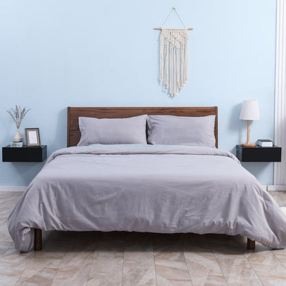 Set of 2 Floating Bedside Tables with 1 Drawer Wall Mounted Design Modern Style for Bedroom 40x30x15 cm Black