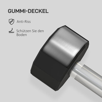 SPORTNOW Dumbbell Set 2 x 10 kg, Metal Dumbbell Set, 2 Pack Non-Slip Dumbbells, for Strength Training and Fitness, Black