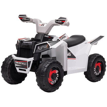 Kids Quad Electric 6V Children's Quad with Forward, Reverse Function, Electric Quad for Kids 1.5-3 Years White