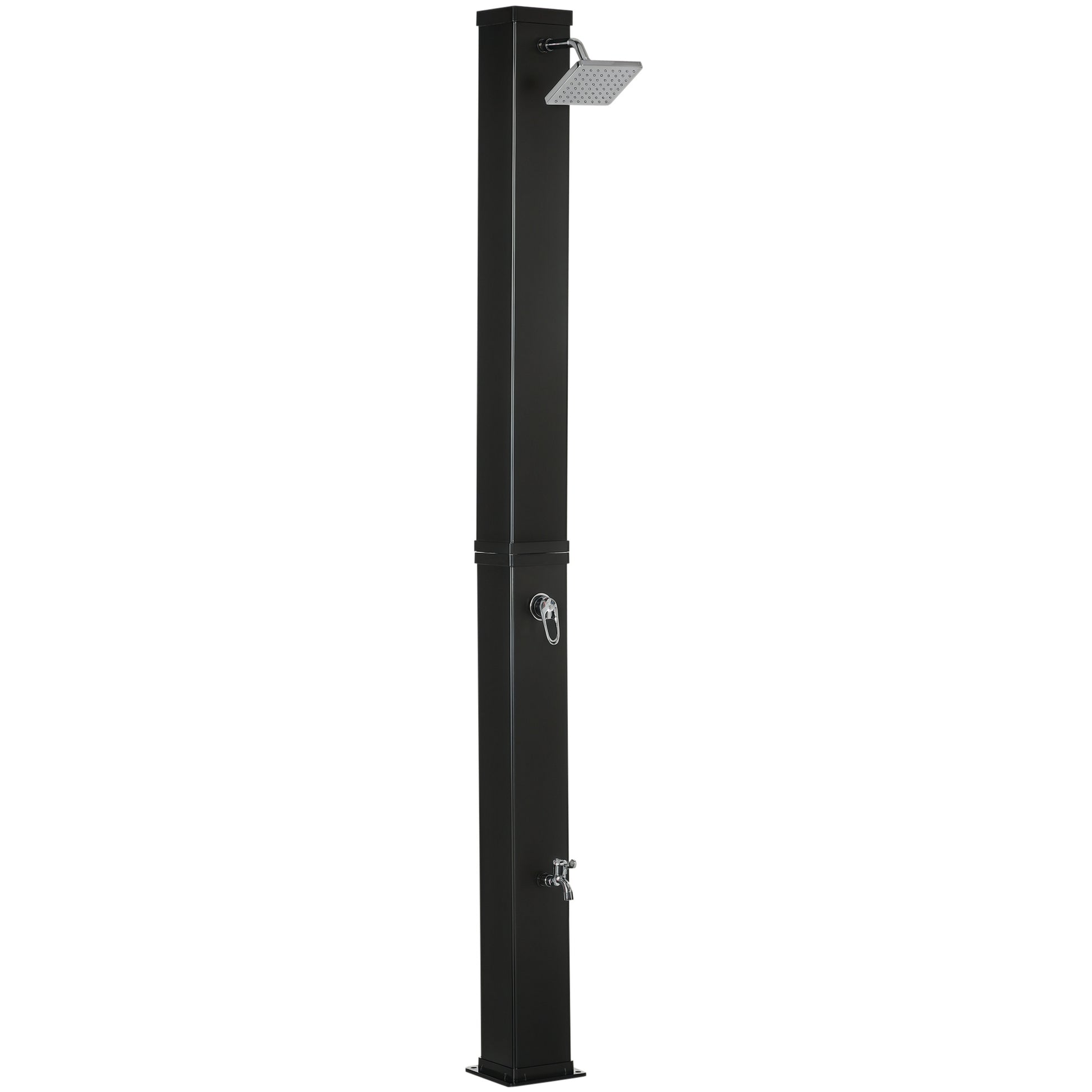 Solar Shower 40 Liters Garden Shower with Water Tap Shower Head, up to 60°C, Outdoor Shower without Power Connection Pool Shower Camping Shower Rain Shower Warm Water