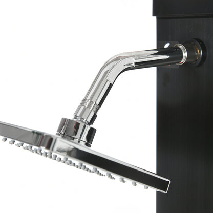 Solar Shower 40 Liters Garden Shower with Water Tap Shower Head, up to 60°C, Outdoor Shower without Power Connection Pool Shower Camping Shower Rain Shower Warm Water