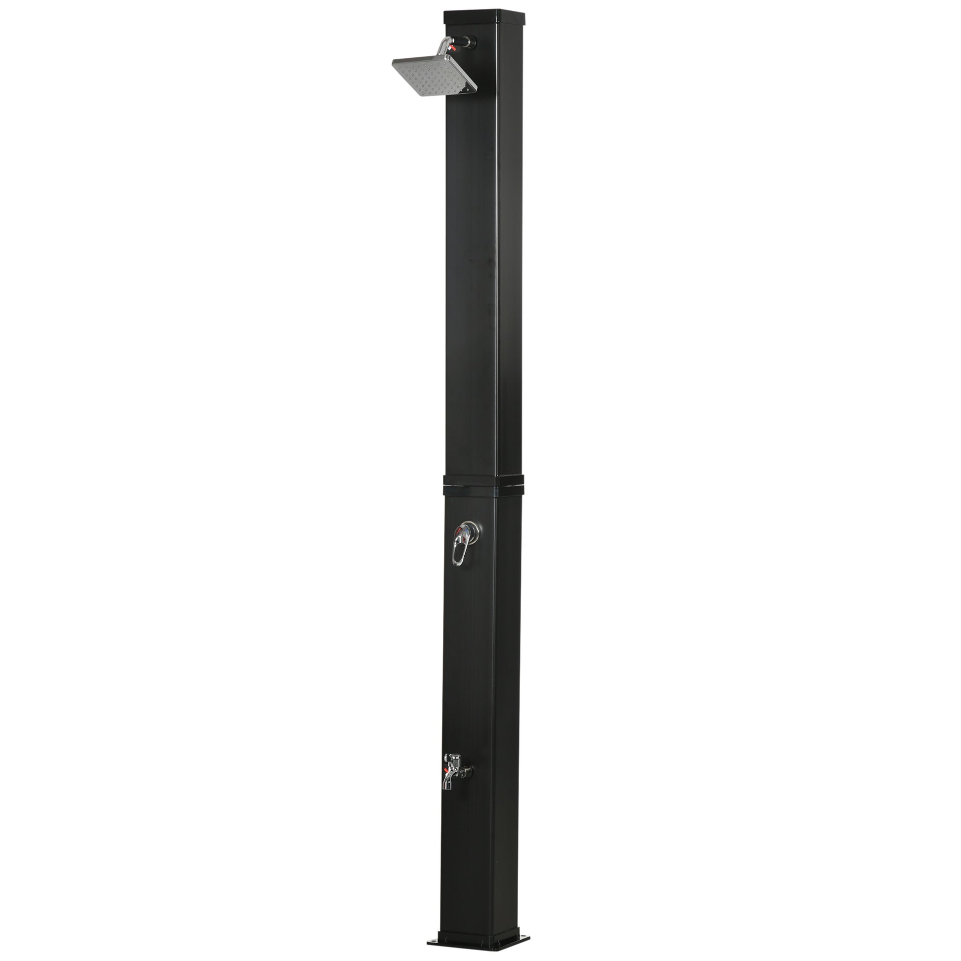 Solar Shower 40 Liters Garden Shower with Water Tap Shower Head, up to 60°C, Outdoor Shower without Power Connection Pool Shower Camping Shower Rain Shower Warm Water