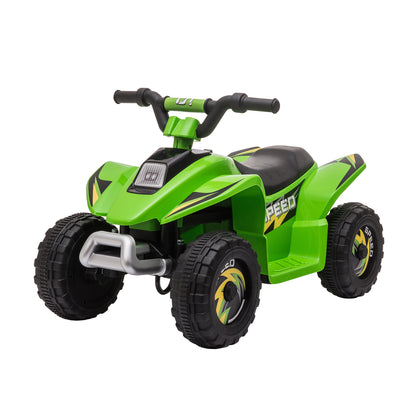 Electric Quad for Children 18-36 Months Electric ATV 6V with Forward and Reverse Maximum Load 20 kg 72x40x45.5 cm Green